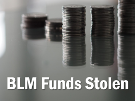 blm money stolen $90 million