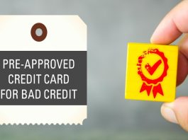 credit card pre approval bad credit