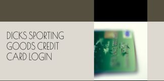 dicks sporting goods credit card login