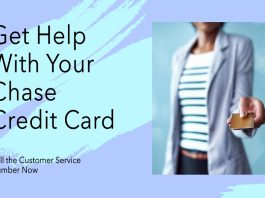 chase credit card customer service number
